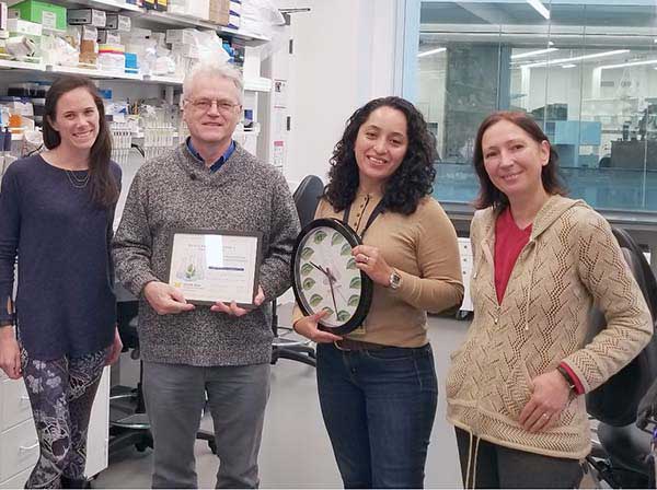 Biodiversity Molecular lab group with sustainable lab certificate