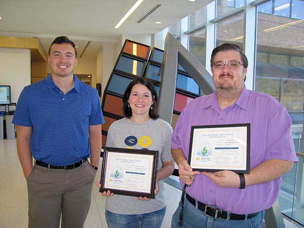College of Engineering Teaching Labs with sustianable lab certificates