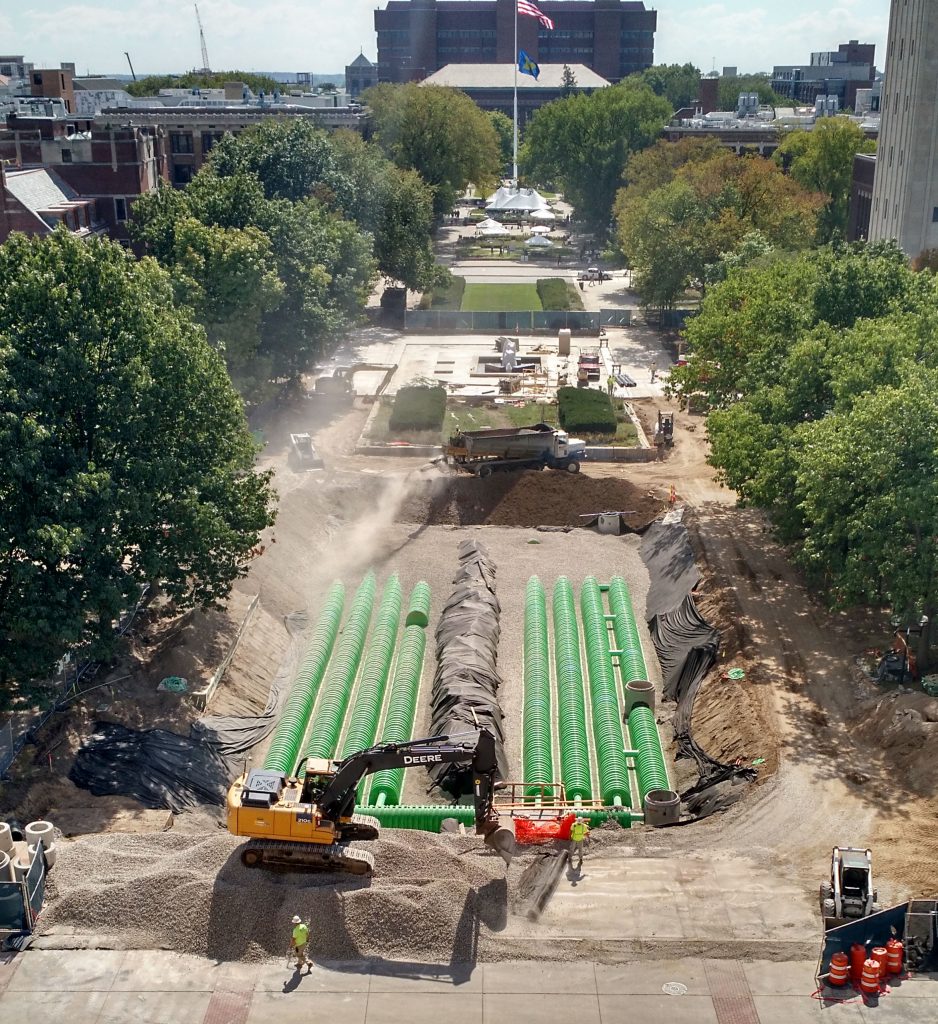 Ingalls storm water system construction